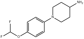 1-[4-(difluoromethoxy)phenyl]piperidin-4-amine Structure