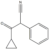 3-cyclopropyl-3-oxo-2-phenylpropanenitrile Structure