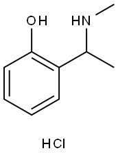 2-[1-(METHYLAMINO)ETHYL]PHENOL HYDROCHLORIDE Structure