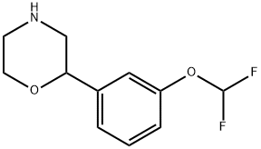 2-[3-(difluoromethoxy)phenyl]morpholine 구조식 이미지