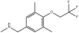 {[3,5-dimethyl-4-(2,2,2-trifluoroethoxy)phenyl]methyl}(methyl)amine Structure
