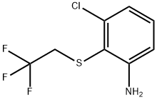 3-chloro-2-[(2,2,2-trifluoroethyl)sulfanyl]aniline 구조식 이미지