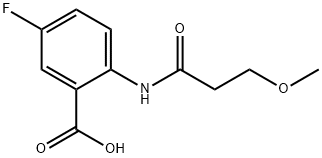 5-fluoro-2-(3-methoxypropanamido)benzoic acid Structure