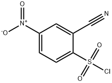 2-cyano-4-nitrobenzene-1-sulfonyl chloride 구조식 이미지