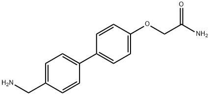 2-{4-[4-(aminomethyl)phenyl]phenoxy}acetamide 구조식 이미지