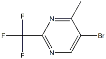 5-bromo-4-methyl-2-(trifluoromethyl)pyrimidine 구조식 이미지