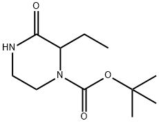 tert-butyl 2-ethyl-3-oxopiperazine-1-carboxylate Structure