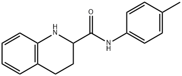 N-(4-methylphenyl)-1,2,3,4-tetrahydroquinoline-2-carboxamide 구조식 이미지