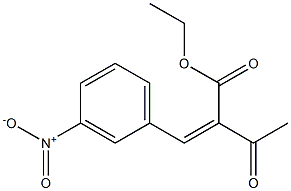 Butanoic acid, 2-[(3-nitrophenyl)methylene]-3-oxo-, ethyl ester, (2Z)- Structure