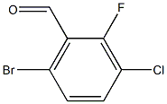 6-bromo-3-chloro-2-fluorobenzaldehyde Structure