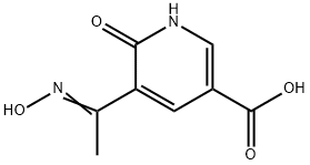 5-[1-(hydroxyimino)ethyl]-6-oxo-1,6-dihydropyridine-3-carboxylic acid Structure