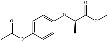 methyl (R)-2-(4-acetoxyphenoxy)propionate Structure