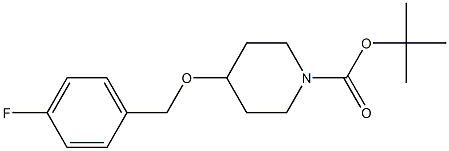 tert-butyl 4-((4-fluorobenzyl)oxy)piperidine-1-carboxylate Structure