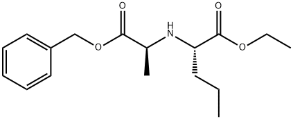 L-Norvaline, N-[(1S)-1-methyl-2-oxo-2-(phenylmethoxy)ethyl]-, ethyl ester Structure