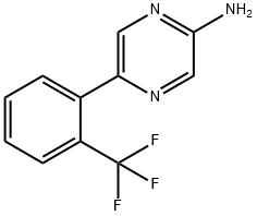 2-Amino-5-(2-trifluoromethylphenyl)pyrazine 구조식 이미지