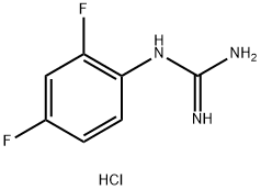 N-(2,4-difluorophenyl)guanidine hydrochloride 구조식 이미지
