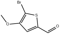 5-Bromo-4-methoxy-2-thiophenecarboxaldehyde Structure