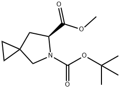 (S)-5-tert-butyl 6-methyl 5-azaspiro[2.4]heptane-5,6-dicarboxylate 구조식 이미지