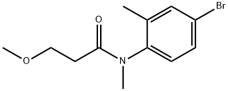 N-(4-브로모-2-메틸페닐)-3-메톡시-N-메틸프로판아미드 구조식 이미지