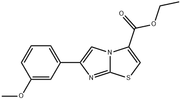 ethyl 6-(3-methoxyphenyl)imidazo[2,1-b]thiazole-3-carboxylate 구조식 이미지