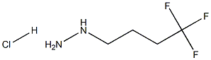 (4,4,4-Trifluorobutyl)hydrazine hydrochloride Structure