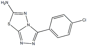 3-(4-Chlorophenyl)-[1,2,4]triazolo[3,4-b][1,3,4]thiadiazol-6-amine Structure