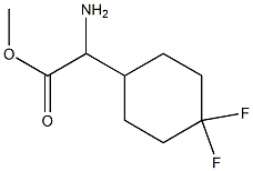 methyl 2-amino-2-(4,4-difluorocyclohexyl)acetate Structure