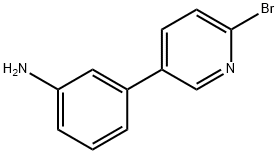 2-Bromo-5-(3-aminophenyl)pyridine 구조식 이미지