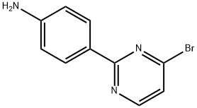 4-Bromo-2-(4-aminophenyl)pyrimidine 구조식 이미지