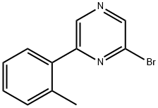 2-Bromo-6-(2-tolyl)pyrazine 구조식 이미지