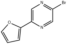 2-Bromo-5-(2-furyl)pyrazine 구조식 이미지