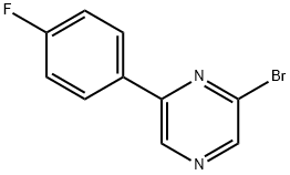 2-Bromo-6-(4-fluorophenyl)pyrazine 구조식 이미지