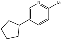 2-Bromo-5-(cyclopentyl)pyridine 구조식 이미지