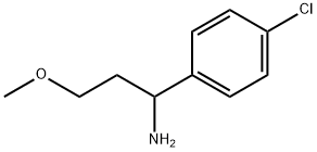 1-(4-CHLOROPHENYL)-3-METHOXYPROPAN-1-AMINE 구조식 이미지