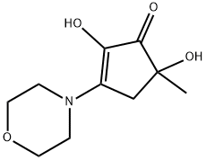 2,5-dihydroxy-5-methyl-3-(morpholin-4-yl)-2-cyclopenten-1-one 구조식 이미지