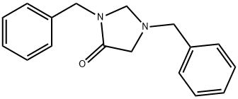 4-Imidazolidinone, 1,3-bis(phenylmethyl)- Structure