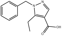 1-benzyl-5-ethyl-1H-pyrazole-4-carboxylic acid 구조식 이미지