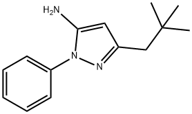 3-(2,2-dimethylpropyl)-1-phenyl-1H-pyrazol-5-amine Structure