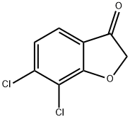6,7-dichloro-2,3-dihydro-1-benzofuran-3-one 구조식 이미지