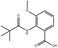 3-methoxy-2-pivalamidobenzoic acid Structure