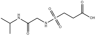 3-({[(propan-2-yl)carbamoyl]methyl}sulfamoyl)propanoic acid Structure