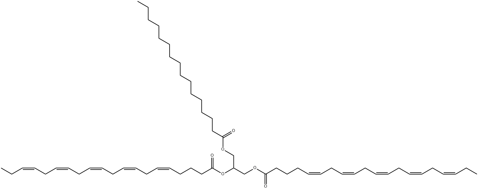 1,2-Dieicosapentaenoyl-3-Palmitoyl-rac-glycerol 구조식 이미지