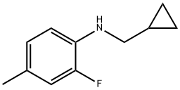 Cyclopropylmethyl-(2-fluoro-4-methylphenyl)-amine Structure