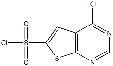 4-chlorothieno[2,3-d]pyrimidine-6-sulfonyl chloride 구조식 이미지