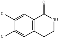 1(2H)-Isoquinolinone, 6,7-dichloro-3,4-dihydro- Structure