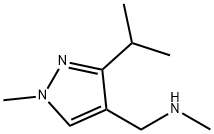methyl({[1-methyl-3-(propan-2-yl)-1H-pyrazol-4-yl]methyl})amine 구조식 이미지