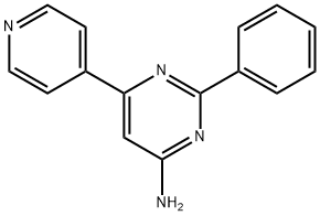4-Amino-2-phenyl-6-(4-pyridyl)pyrimidine Structure