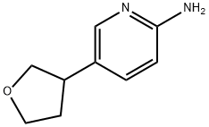 2-Amino-5-(tetrahydrofuran-3-yl)pyridine Structure