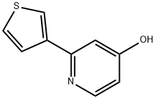 4-Hydroxy-2-(3-thienyl)pyridine Structure