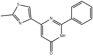 4-Hydroxy-2-phenyl-6-(2-methyl-4-thiazolyl)pyrimidine Structure